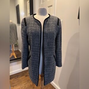 Cynthia Rowley Black and White Tweed Blazer